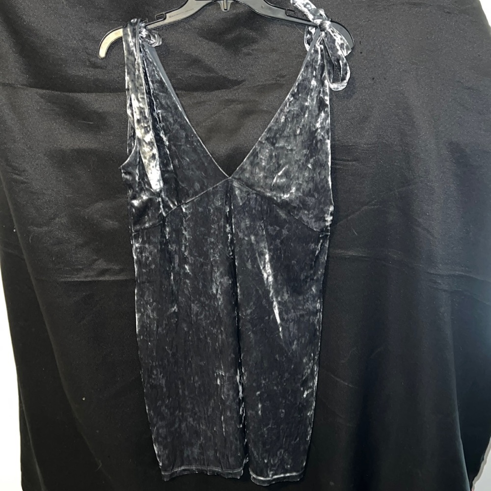 Mini dress with a plunging neck line— bought in Italy— size 40 — 10 in US